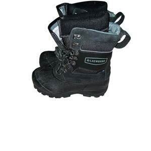 LaCrosse Outpost II 11-inch Waterproof Rubber Black Snow Boots Size 8
